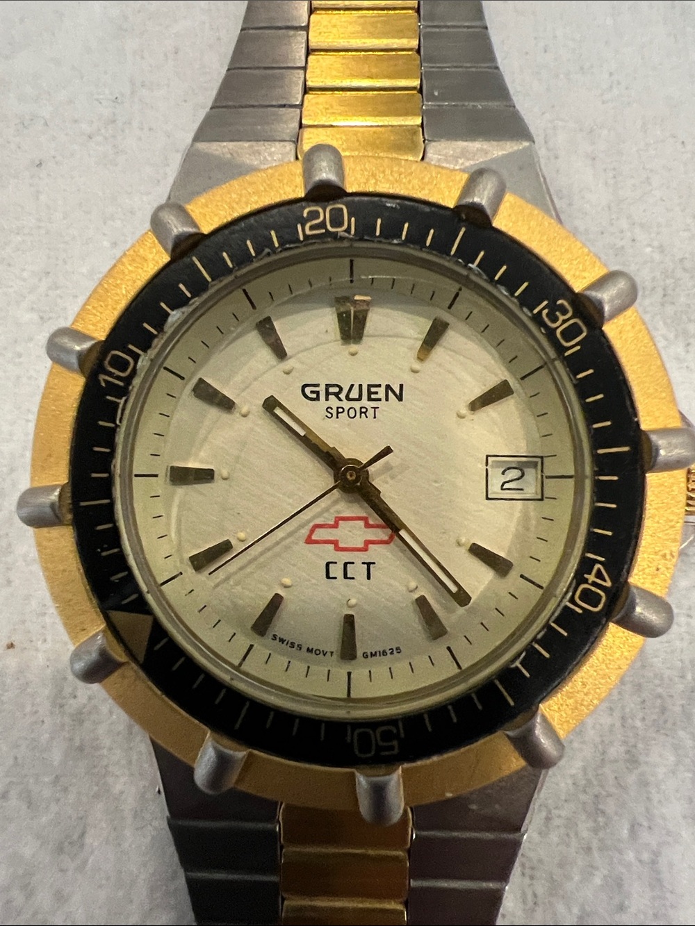 Chevy Gruen Sport Two-Tone Men's Watch with Date